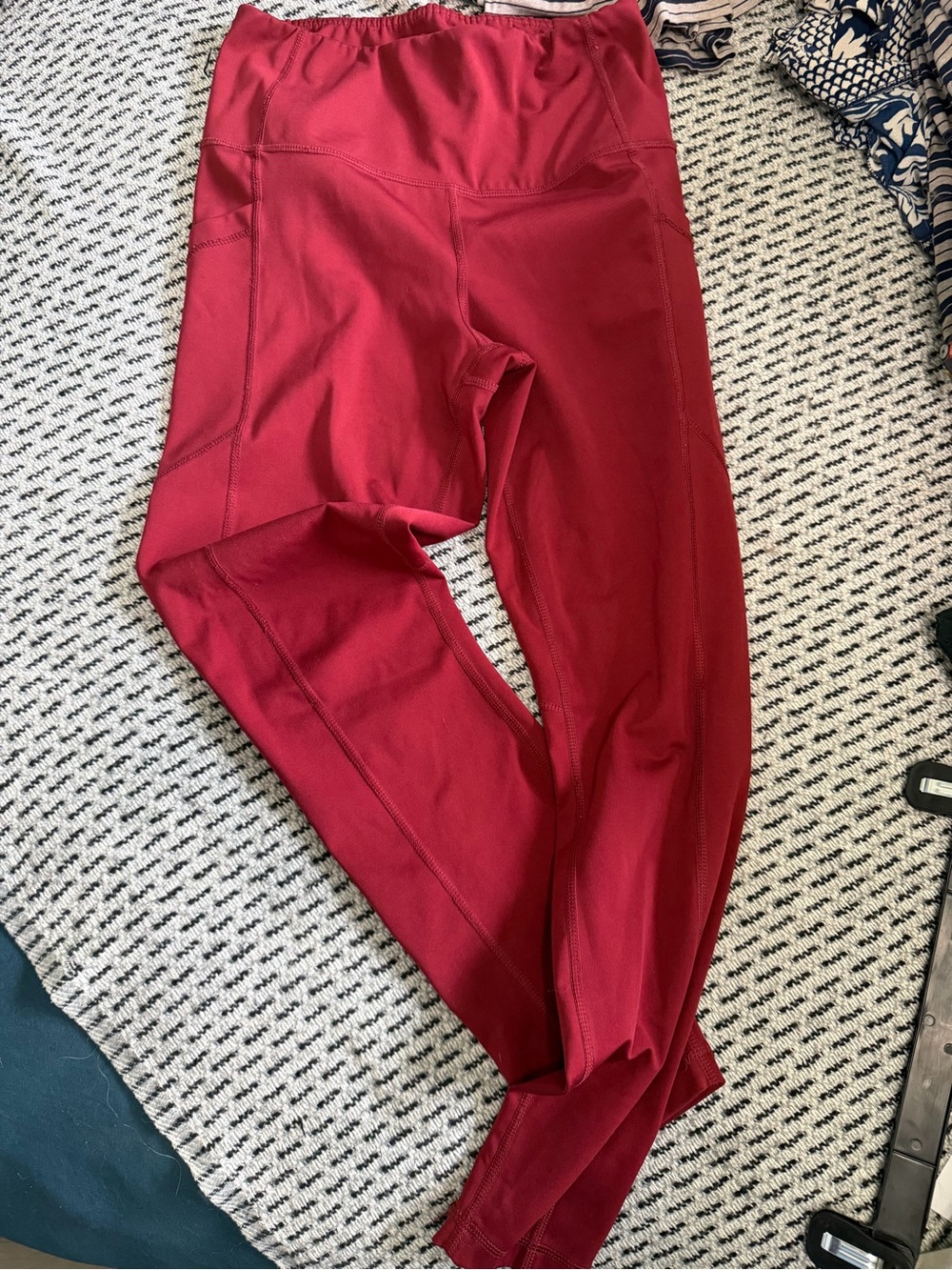 90 Degree By Reflex Women's Red Active Leggings